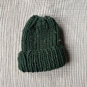 Cozy Green Knit Beanie